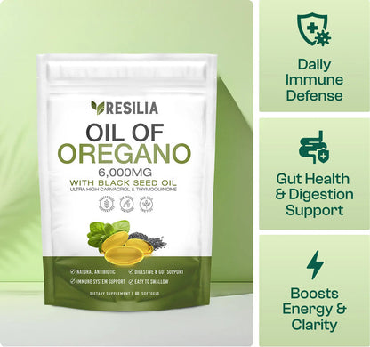 Resilia Oil Of Oregano Softgels (Pack of 2)