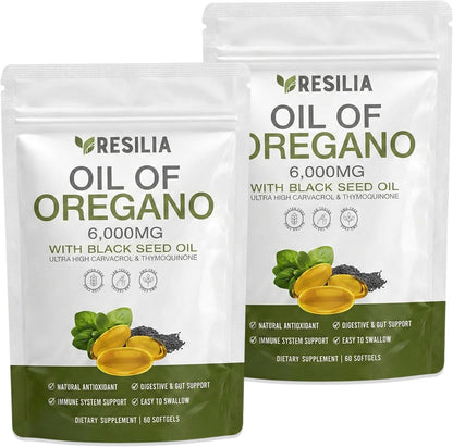 Resilia Oil Of Oregano Softgels (Pack of 2)